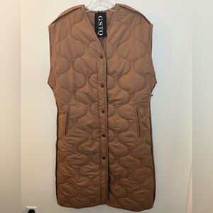 Brown Quilted Vest